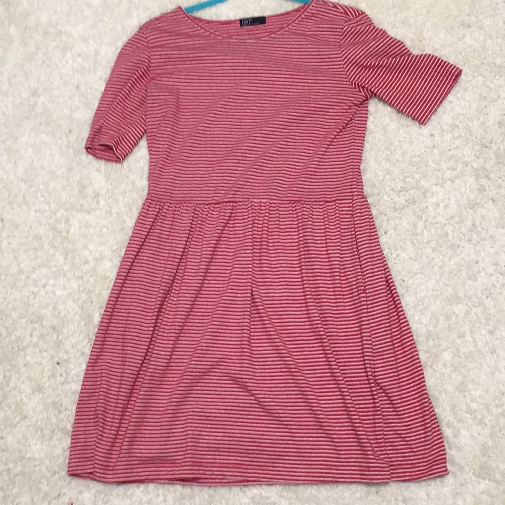 Cute red striped dress